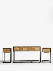 Natural Jefferson Pine Nest of 3 Coffee Table - Image 9 of 11