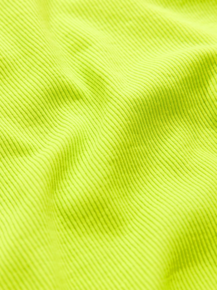 Black/Ecru/Lime Ribbed Racer Neck Vests 3 Pack - Image 6 of 6