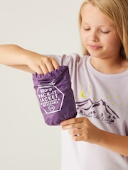 Regatta Purple Kids Waterproof Pack It Jacket III - Image 7 of 7