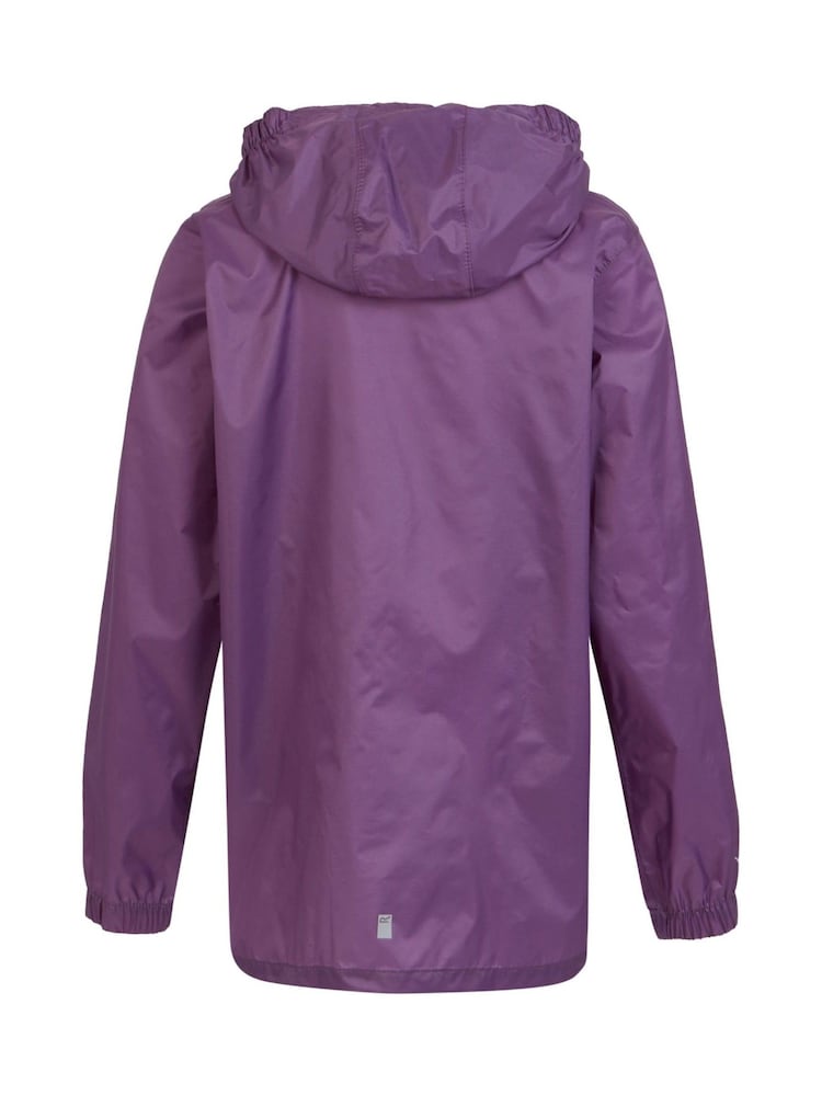 أرجواني - سترة مضادة للماء Pack It III للأطفال من Regatta - صورة 8 من 8