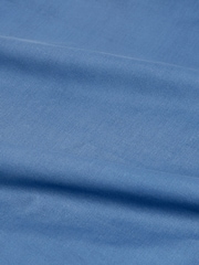 Blue Easy Care Polycotton Plain Duvet Cover and Pillowcase Set - Image 5 of 7