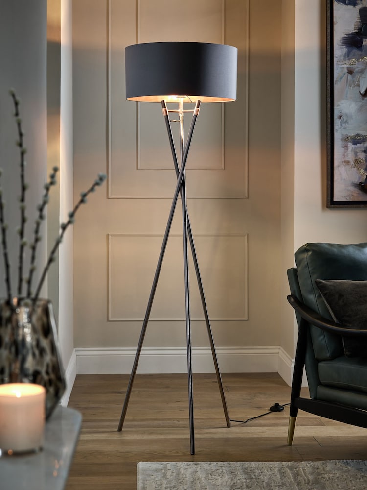 Grey Rico Floor Lamp - Image 1 of 6