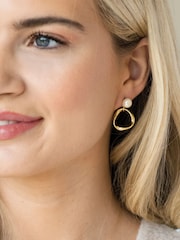 Ivory & Co Gold Turin Designer Pearl Earrings - Image 3 of 5