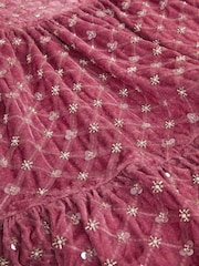Monsoon Pink Gracie Embellished Velvet Party Dress - Image 3 of 3