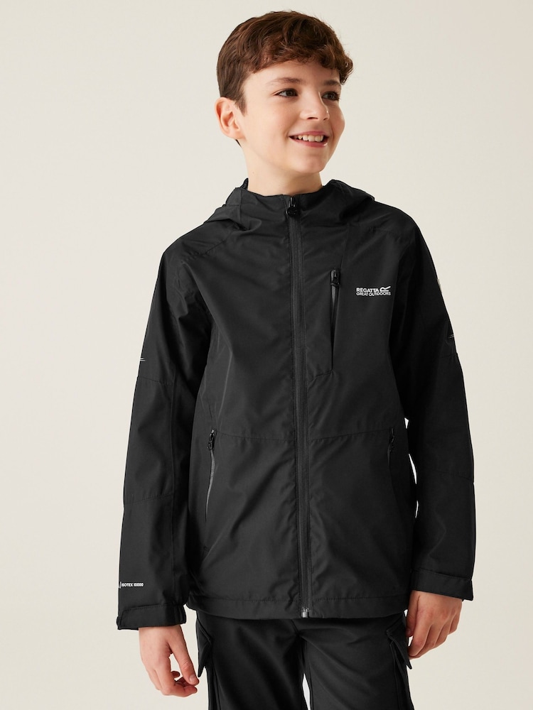 Regatta Black Junior Calderdale III Waterproof Jacket - Image 1 of 6
