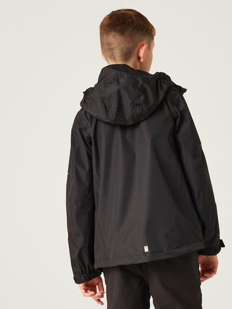 Regatta Black Junior Calderdale III Waterproof Jacket - Image 2 of 6