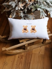 Personalised Family of Bears Christmas Cushion by Koko Blossom - Image 3 of 4