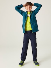 Regatta Blue Dark Kids Waterproof Pack It Jacket III - Image 3 of 7