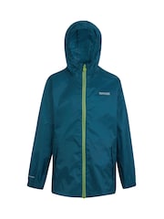 Regatta Blue Dark Kids Waterproof Pack It Jacket III - Image 5 of 7