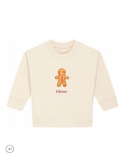 Personalised Christmas Gingerbread Sweatshirt by Koko Blossom - Image 3 of 4