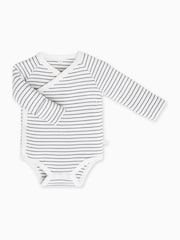MORI Cotton & Bamboo Long Sleeve Kimono Bodysuit - Image 4 of 5