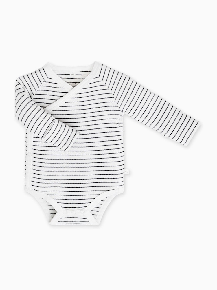 MORI Viscose Cotton Blend Long Sleeve Kimono Bodysuit - Image 4 of 5
