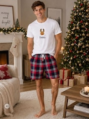 Personalised Reindeer Christmas SHORT Pyjamas by Koko Blossom - Image 1 of 3