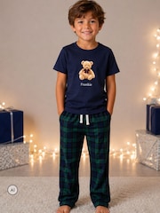 Personalised Kid's Christmas Preppy Bear Pyjamas by Koko Blossom - Image 2 of 4