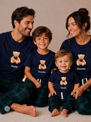 Personalised Kid's Christmas Preppy Bear Pyjamas by Koko Blossom - Image 4 of 4
