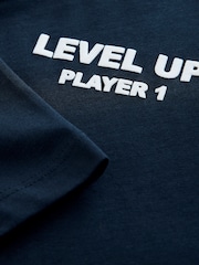 Navy Blue Gamer Regular Fit Short Sleeve Graphic T-Shirt (3-16yrs) - Image 3 of 4