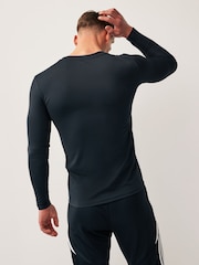 adidas Black Teamwear Base Layer Long Sleeve Top - Image 2 of 7