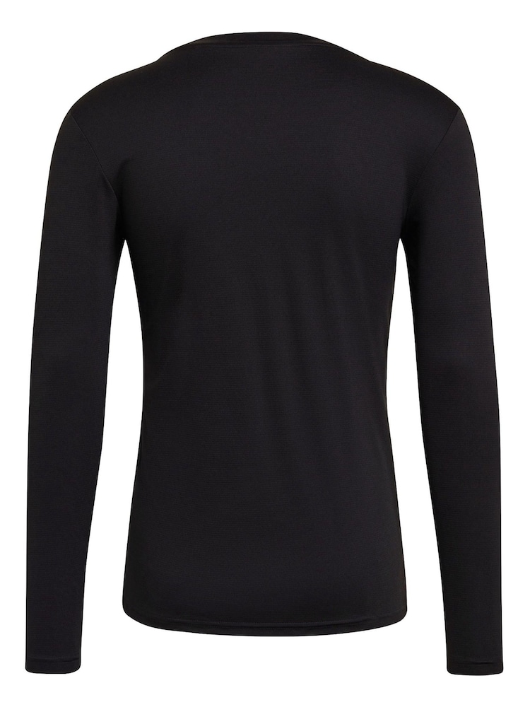 adidas Black Teamwear Base Layer Long Sleeve Top - Image 7 of 7