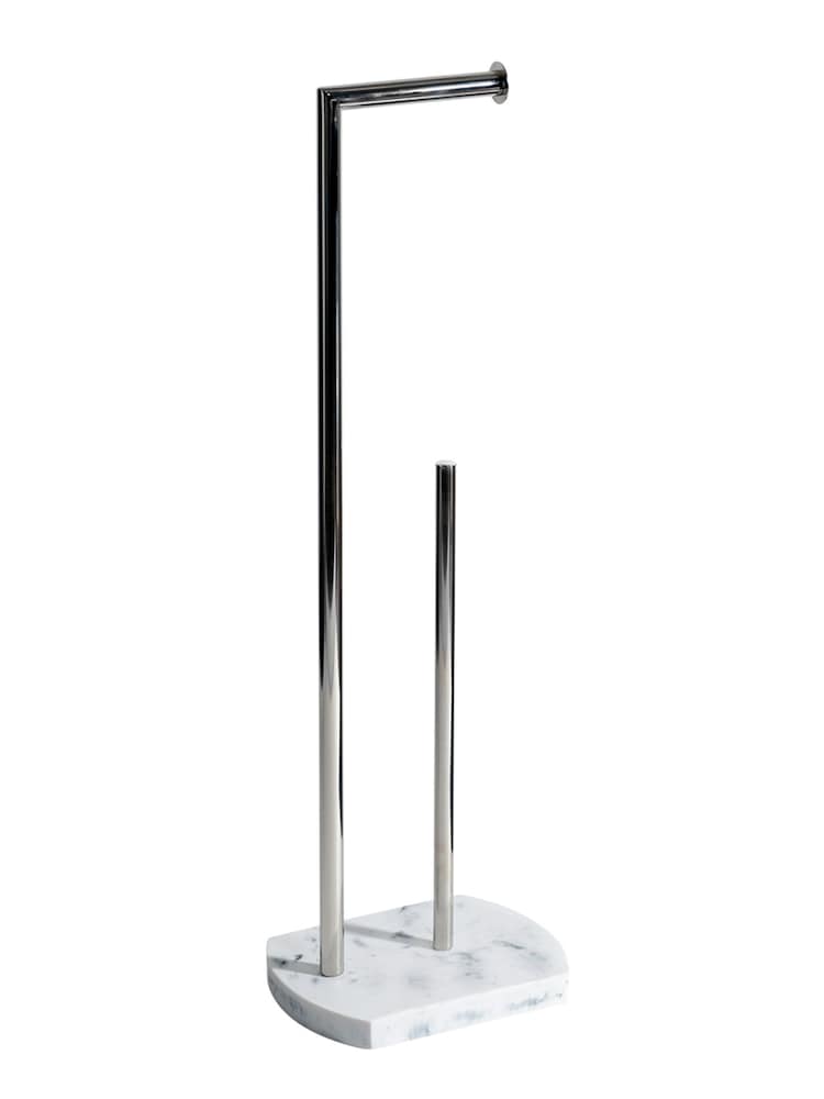 Showerdrape White Octavia Toilet Roll and Spare Paper Holder - Image 2 of 2