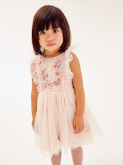 Pink Mesh Party Dress (3mths-8yrs) - Image 1 of 6