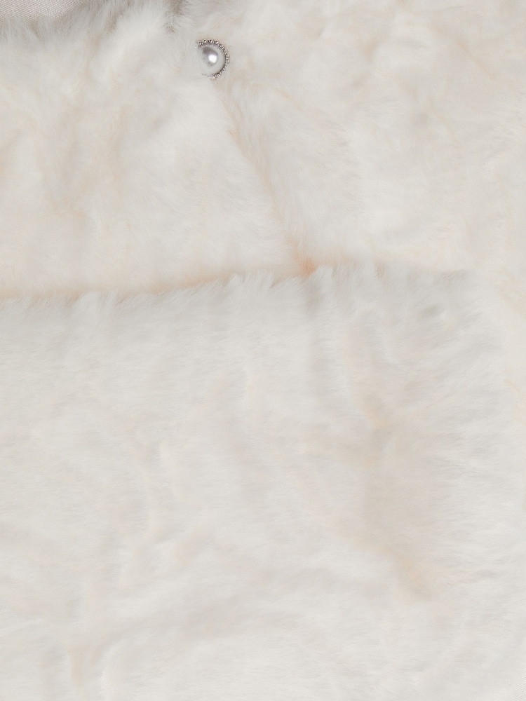 Monsoon Rose Textured Faux Fur Cardigan - 4의 이미지 4