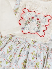 Monsoon Baby Mon Cheri Pinafore көйлегі және жейдесі жиынтығы - 4суретінің 4 суреті