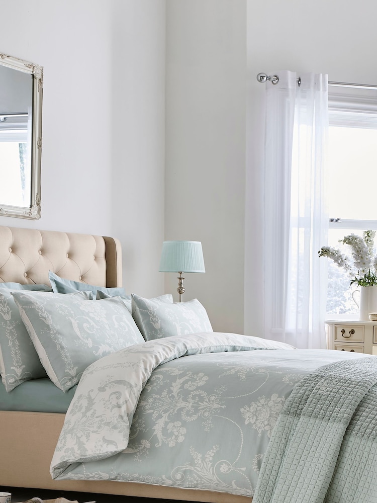 Laura Ashley 100% Cotton Sateen Josette Duvet Cover and Pillowcase Set - Изображение 1 из 5 Laura Ashley 100% Cotton Sateen Josette Duvet Cover and Pillowcase Set - Изображение 1 из 5