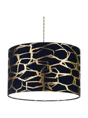 Village At Home Blue Keira 100% Cotton Pendant Light Shade - Image 2 of 3