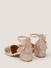 Monsoon Gold Butterfly Scallop Two Part Heels - Image 3 of 3