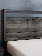 Bronx Black Oak Effect Axel Wooden Drawer Storage Bed Frame - Image 6 of 7