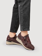 Grena - Pantofi sport Pavers cu platformă cu șireturi și fermoar lateral - Imaginea 1 din 6
