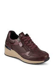 Grena - Pantofi sport Pavers cu platformă cu șireturi și fermoar lateral - Imaginea 3 din 6