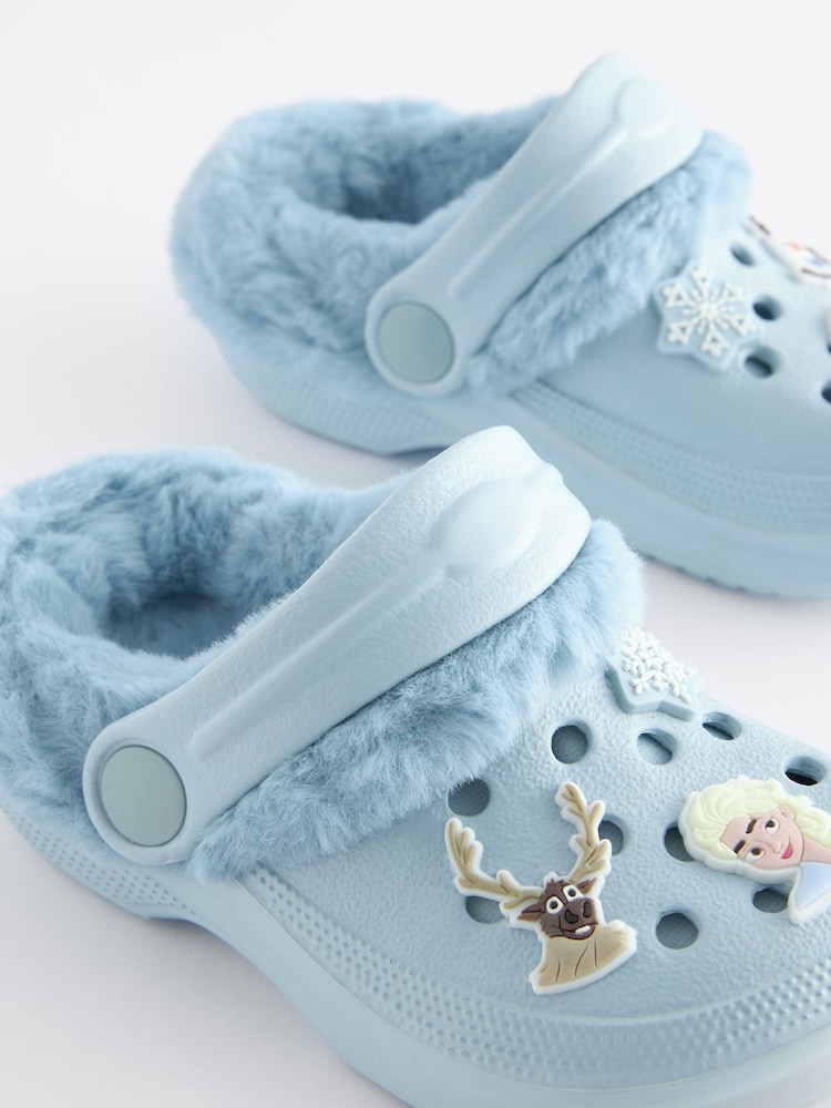 Disney Frozen Blue Warm Lined Clog Slippers - Image 3 of 6