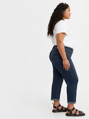 Levi's® Cobalt Layer Denim Blue Curve Boyfriend Jeans - Image 3 of 6