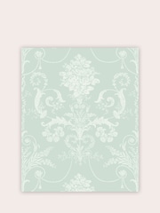 Laura Ashley Duck Egg Josette 10M Wallpaper - Image 2 of 4