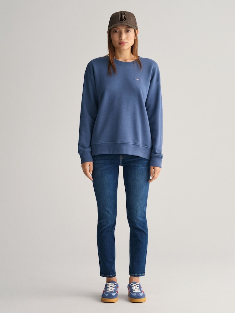 GANT Blue Slim Fit Ankle Length Jeans - Image 3 of 7