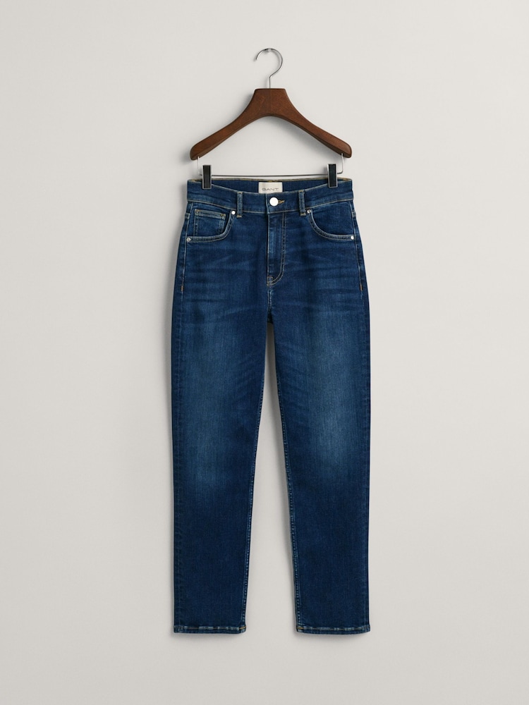 GANT Blue Slim Fit Ankle Length Jeans - Image 7 of 7 GANT Blue Slim Fit Ankle Length Jeans - Image 7 of 7