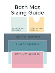 Grey Tile Geo 100% Cotton Bath Mat - Image 4 of 4
