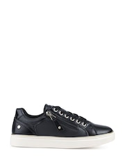 Pavers Black Wide Fit Zip & Lace Trainers With Grip Sole - Image 3 of 5
