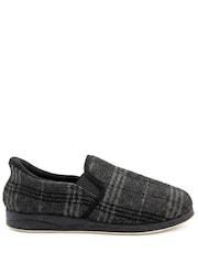 Pavers Black Easy Step In Wide Fit Grip Sole Slippers - Image 2 of 6