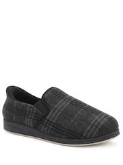 Pavers Black Easy Step In Wide Fit Grip Sole Slippers - Image 3 of 6