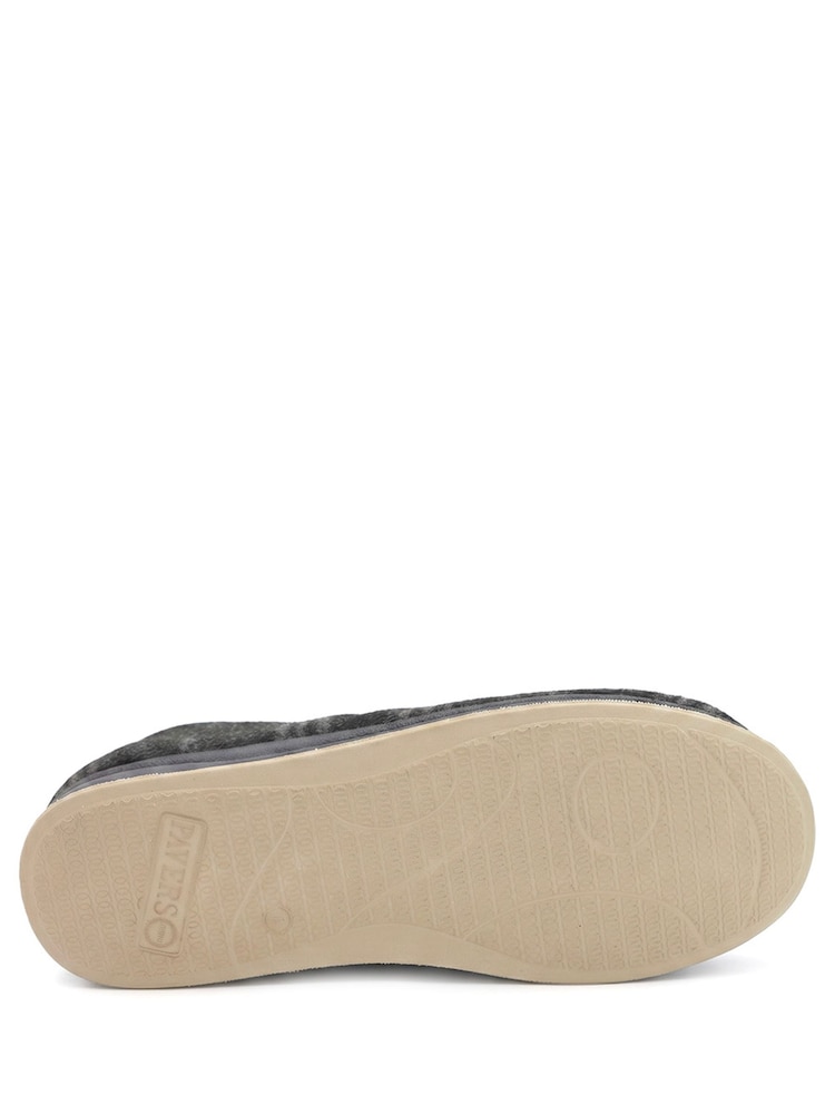 Pavers Black Easy Step In Wide Fit Grip Sole Slippers - Image 6 of 6