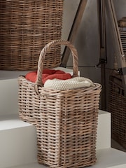 Pacific Grey Kubu Stair Storage Basket - Image 1 of 2