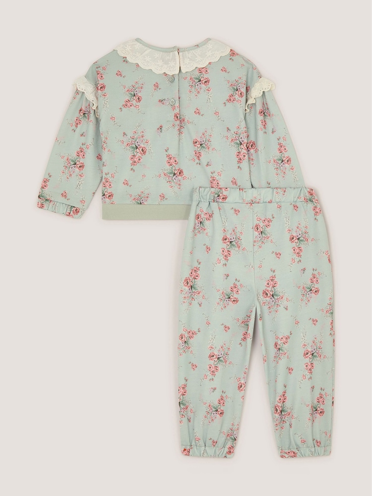 Monsoon Beba dukserica sa cvetnim printom & Donji deo trenerke Set - Slika 2 od 4 Monsoon Beba dukserica sa cvetnim printom & Donji deo trenerke Set - Slika 2 od 4
