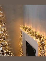 Premier Decorations Ltd White Warm Clusters Timer 720 Christmas Line Lights - Image 1 of 2