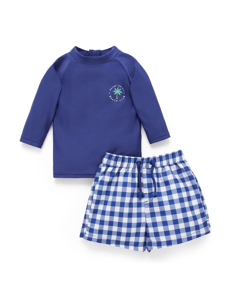 Purebaby Uzun Qollu Mayka və Şort UPF50+ Üzgüçülük Dəst - 5şəkildən 2 şəkil