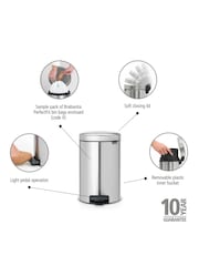 Brabantia Matt Steel Fingerprint Proof NewIcon 12L Pedal Bin - Image 6 of 6