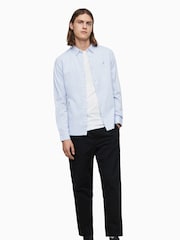 AllSaints Light Blue Hawthorne Long Sleeved Shirt - Image 3 of 6