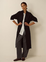 Monsoon Black Sadie Knit Longline Cardigan - Image 1 of 4