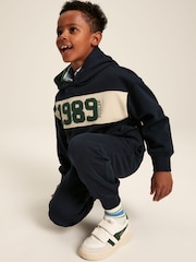 Joules Boys' Ted Navy Blue Jersey Joggers - Image 3 of 10